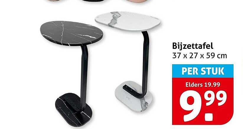 Bijzettafel 37 x 27 x 59 cm PER STUK