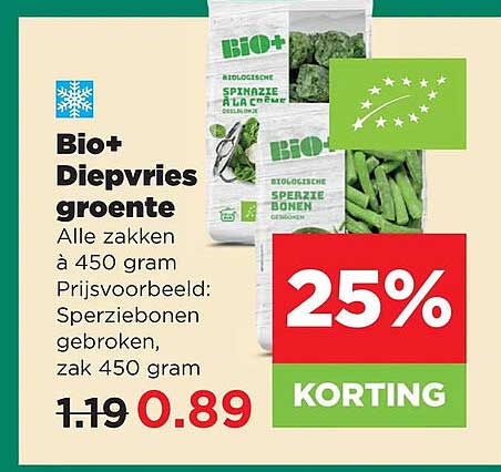 Bio+ Diepvriesgroente