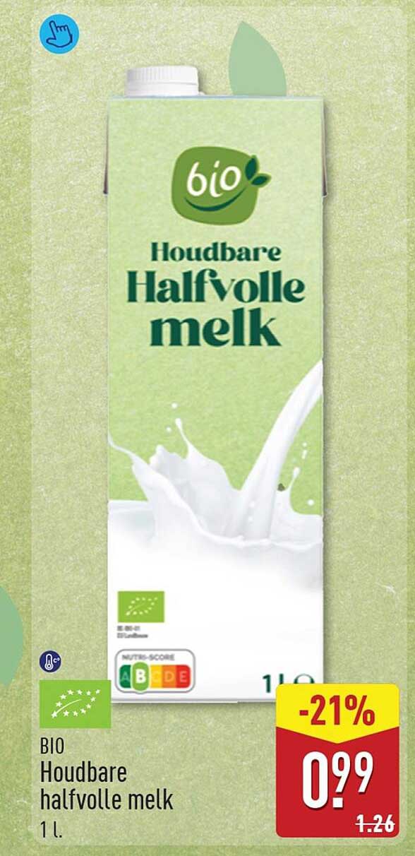 BIO Houdbare halfvolle melk 1 l -21%