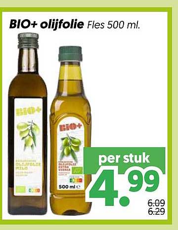BIO+ olijfolie Fles 500 ml.