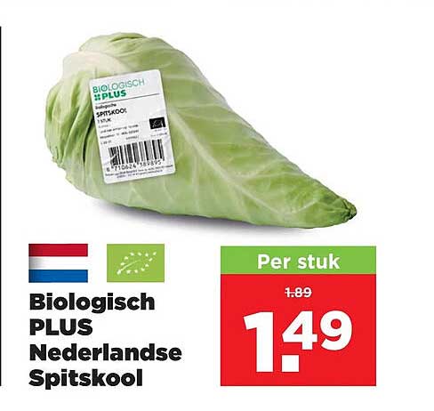 Biologisch PLUS Nederlandse Spitskool