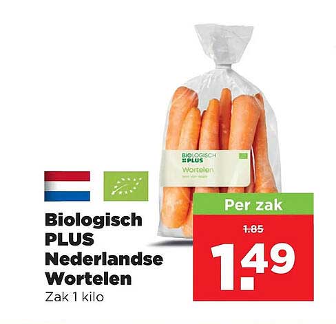 Biologisch PLUS Nederlandse Wortelen
