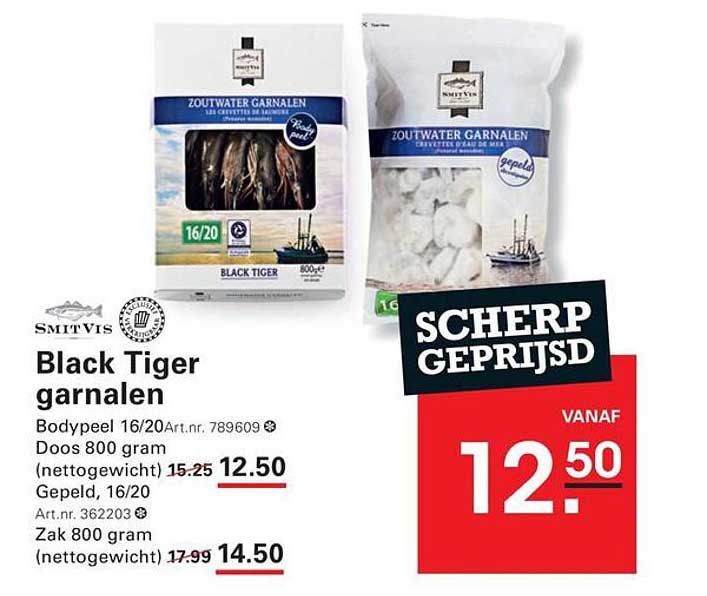 Black Tiger garnalen