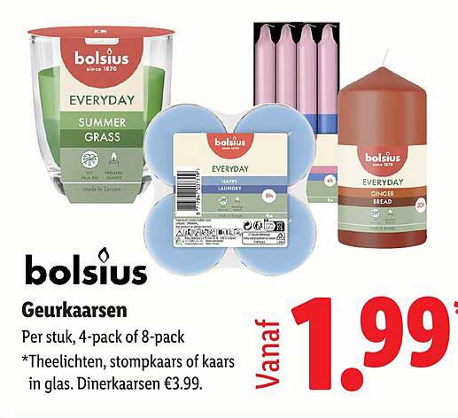 bolsius Geurkaarsen