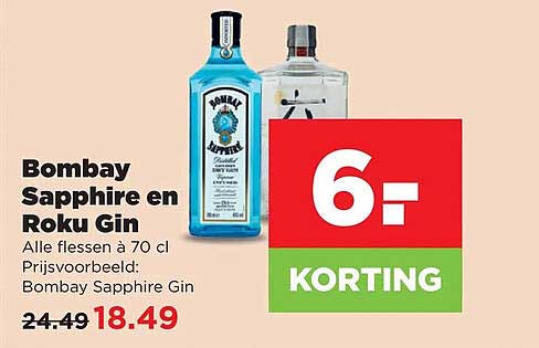 Bombay Sapphire en Roku Gin