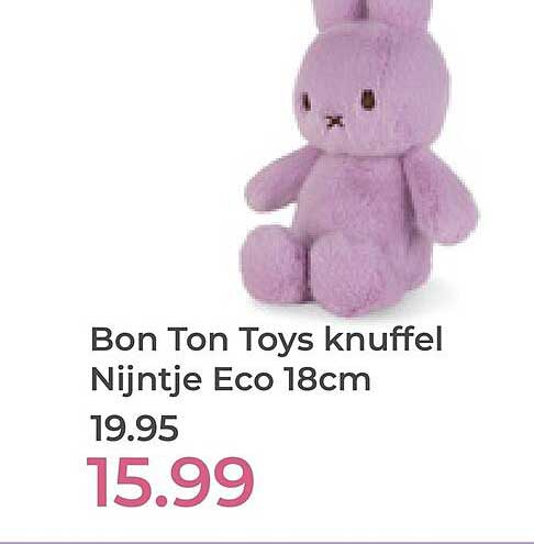 Bon Ton Toys knuffel Nijntje Eco 18cm