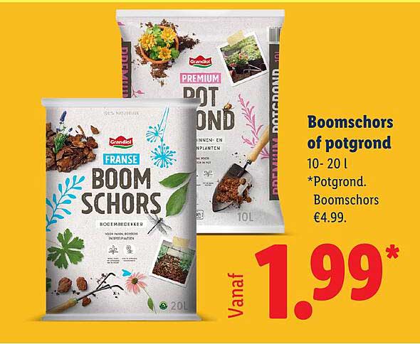 Boomschors of potgrond