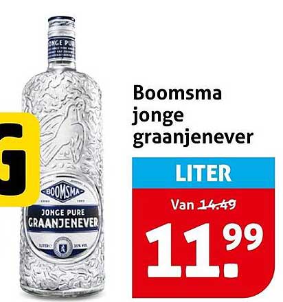Boomsma jonge graanjenever LITER