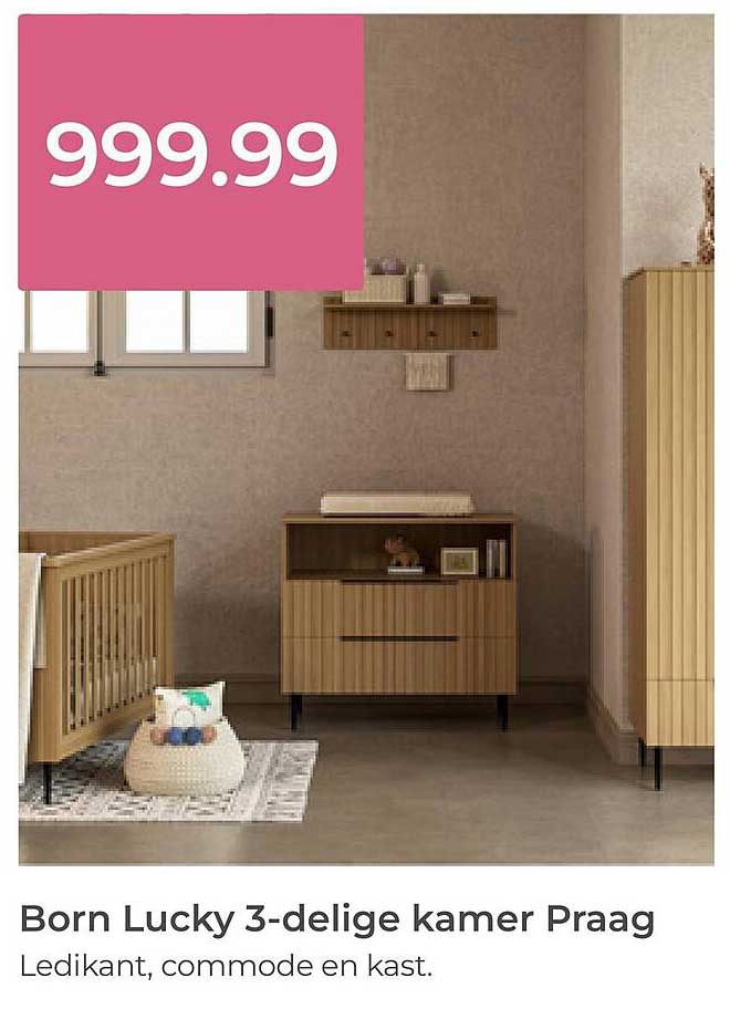 Born Lucky 3-delige kamer Praag