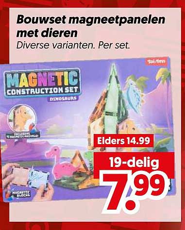 Bouwset magneetpanelen met dieren