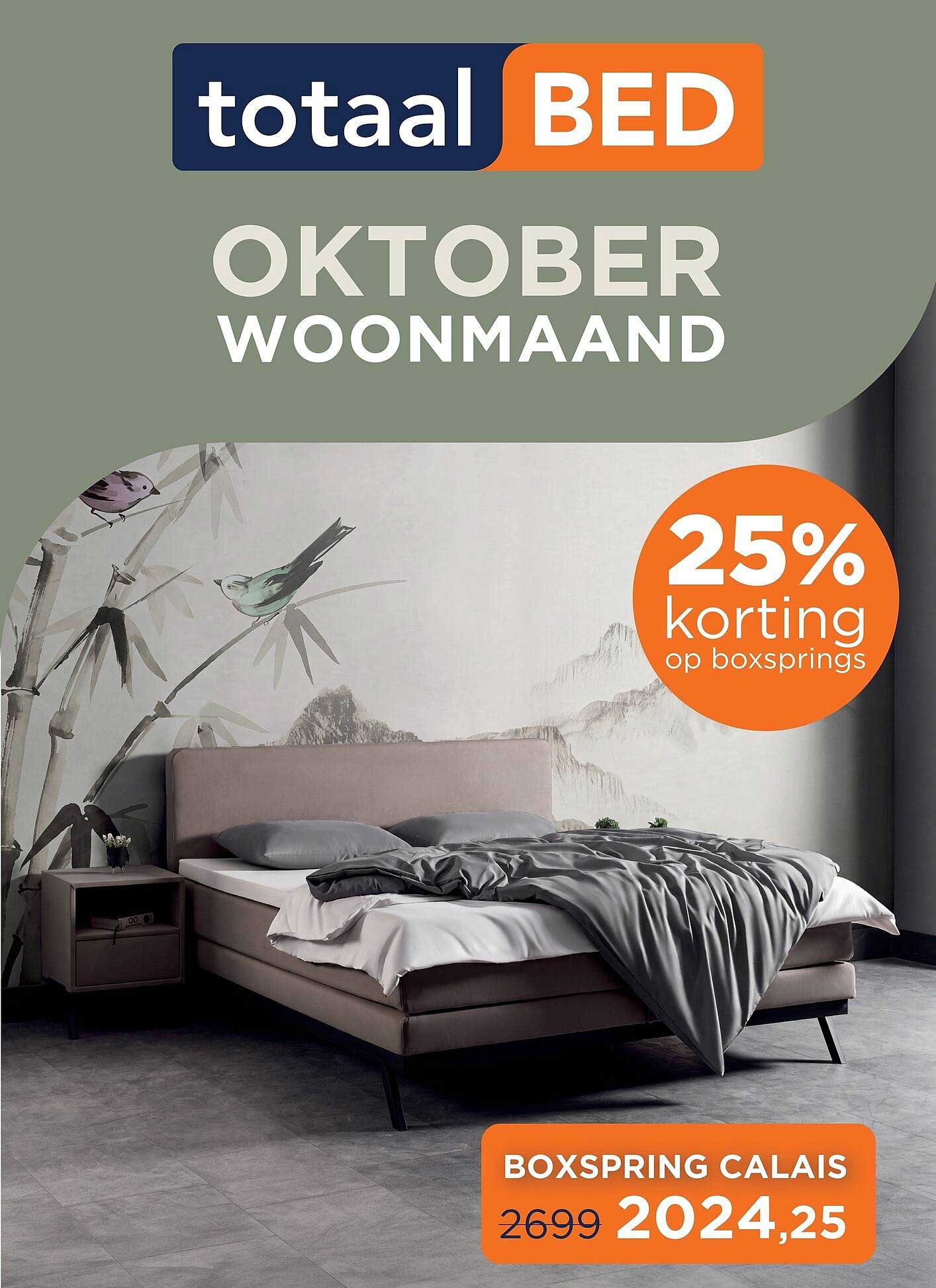 BOXSPRING CALAIS 25% korting op boxsprings