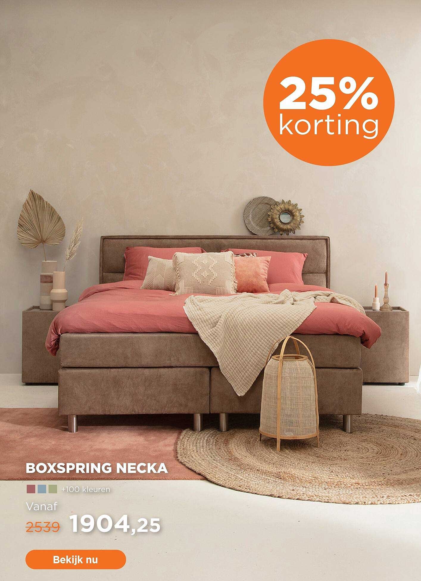 BOXSPRING NECKA 25% korting
