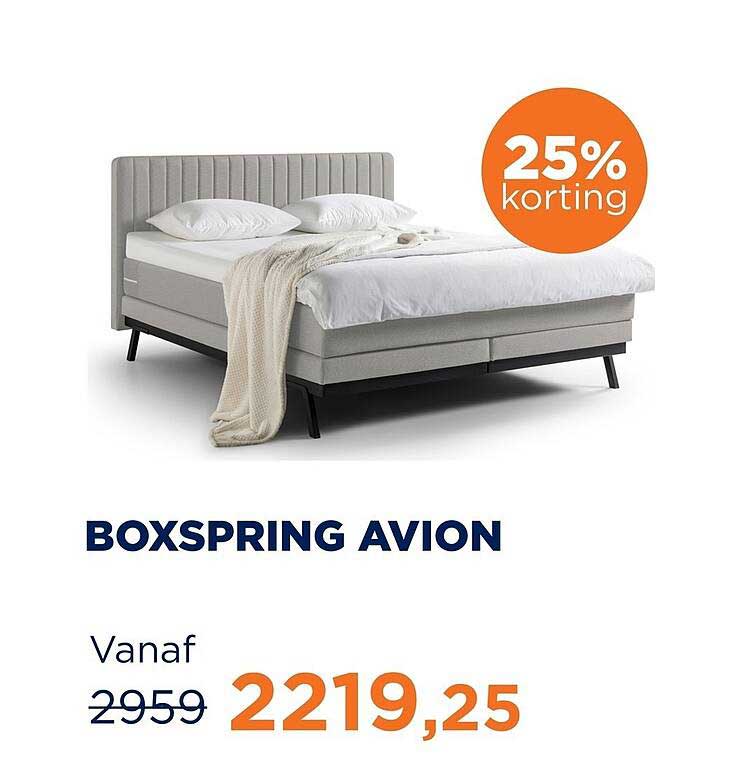 BOXSRPING AVION 25% korting