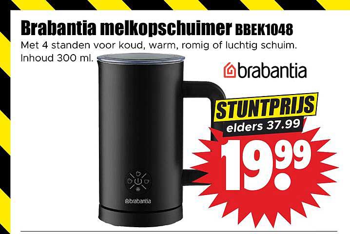 Brabantia melkopschuimer BBEK1048
