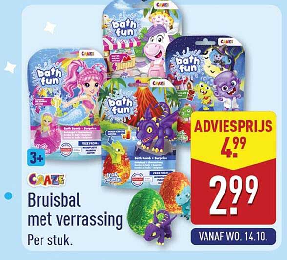 Bruisbal met verrassing