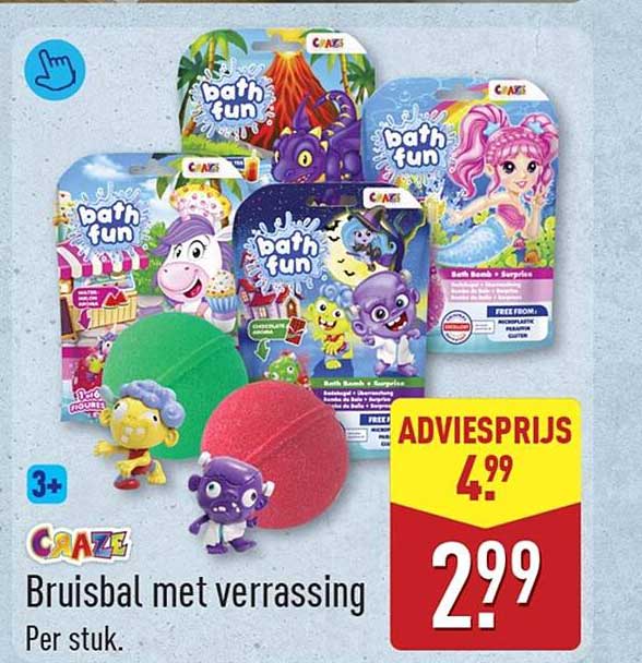Bruisbal met verrassing