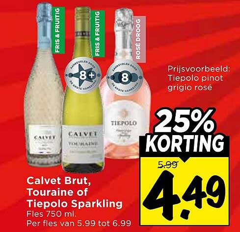 Calvet Brut, Touraine of Tiepolo Sparkling