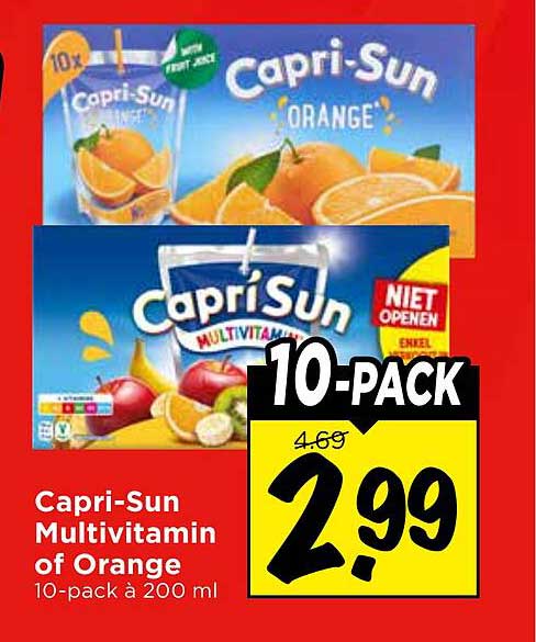 Capri-Sun Multivitamin of Orange 10-pack à 200 ml 10-PACK