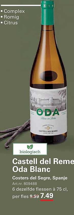 Castell del Remei Oda Blanc biologisch
