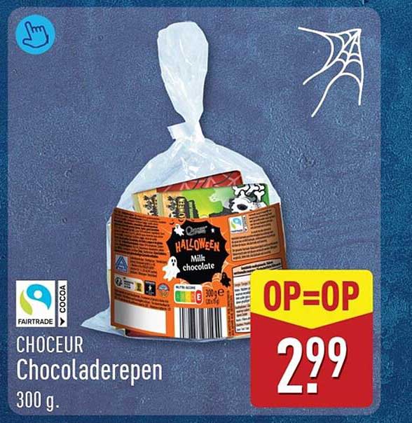 CHOCEUR Chocoladerepen 300 g OP=OP
