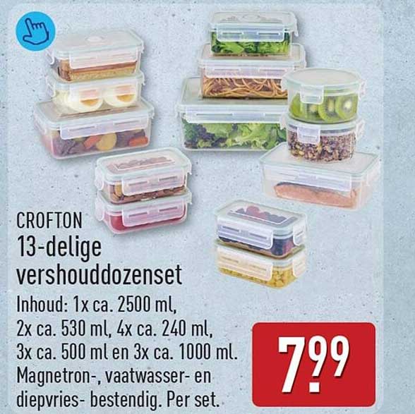 CROFTON 13-delige vershouddozenset