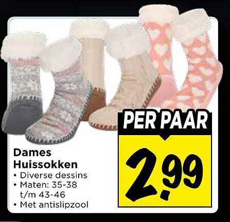 Dames Huissokken PER PAAR