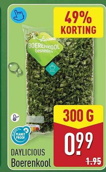 DAYLICIOUS Boerenkool 49% KORTING