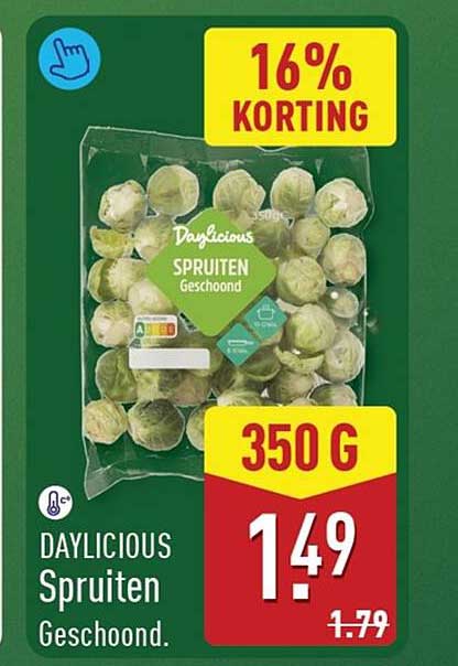 DAYLICIOUS Spruiten Geschoond. 16% KORTING