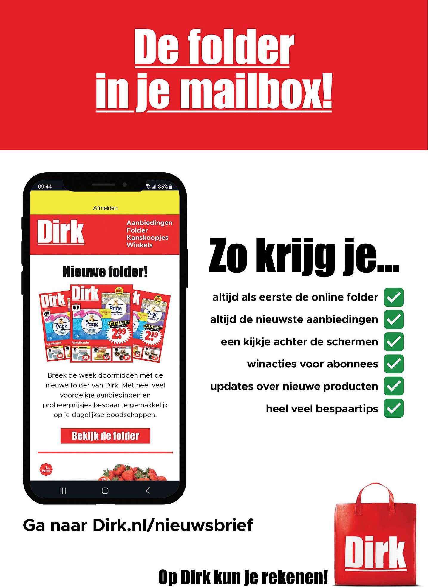 De folder in je mailbox!