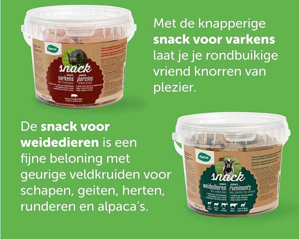 De snack voor varkens