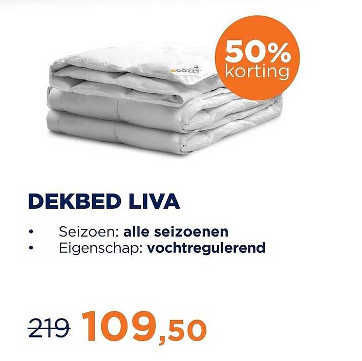 DEKBED LIVA 50% korting