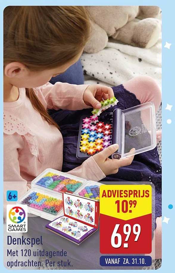 Denkspel Met 120 uitdagende opdrachten. Per stuk.
