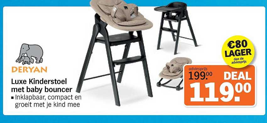Deryan Luxe Kinderstoel met baby bouncer