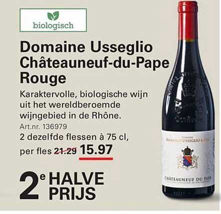 Domaine Usseglio Châteauneuf-du-Pape Rouge 2e halve prijs