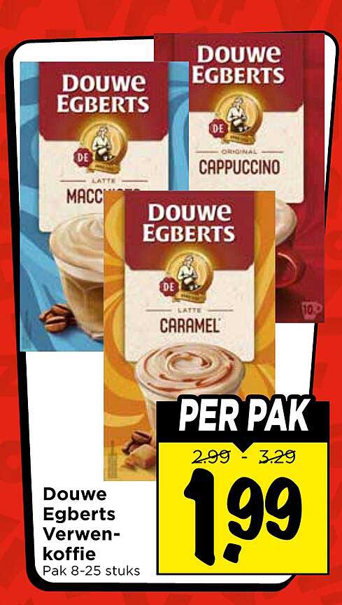 Douwe Egberts Verwenkoffie Pak 8-25 stuks