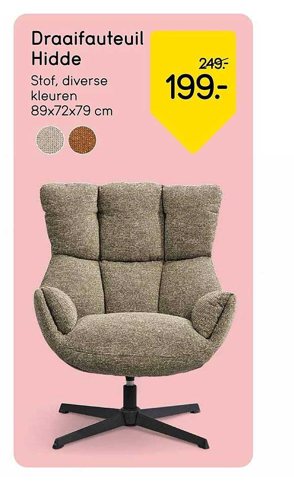 Draaifauteuil Hidde