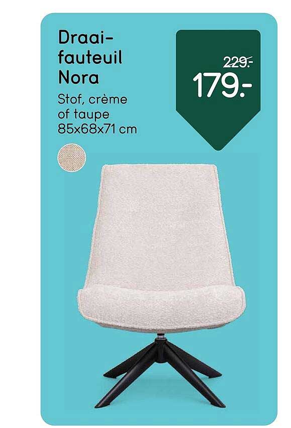 Draaifauteuil Nora