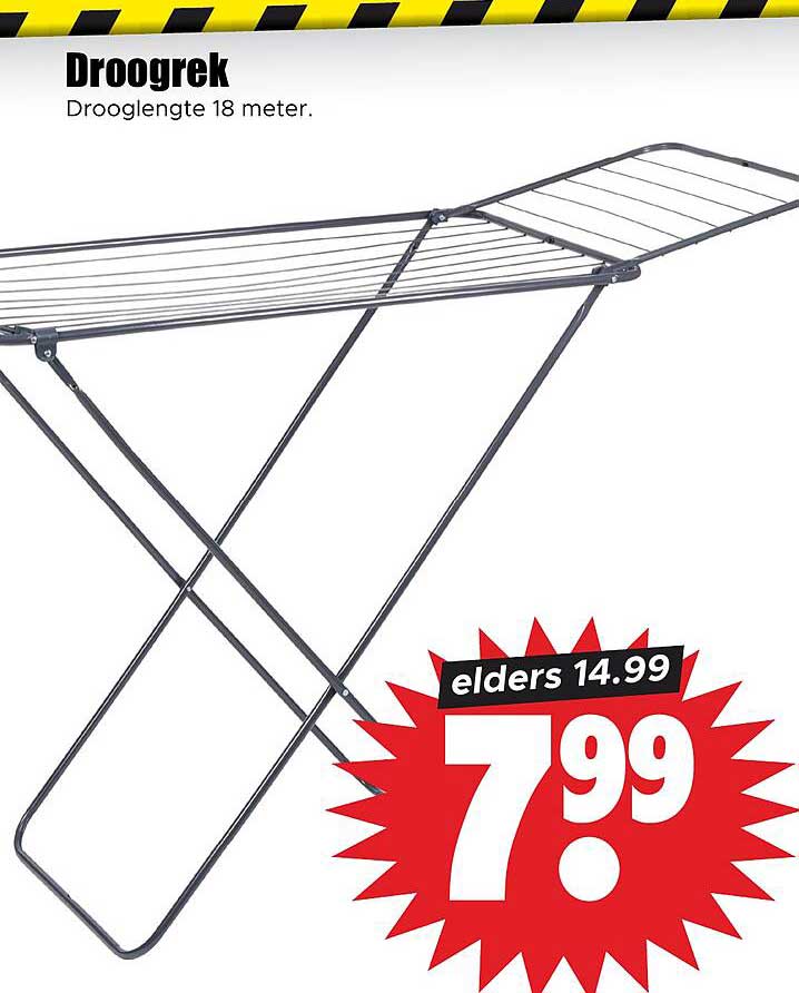 Droogrek Drooglengte 18 meter.