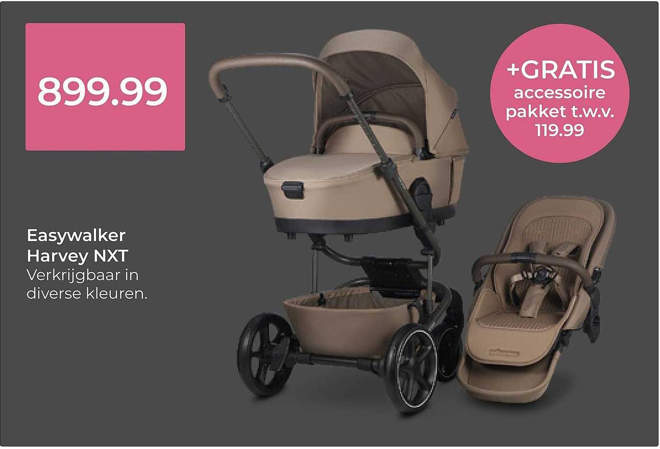 Easywalker Harvey NXT +GRATIS accessoire pakket t.w.v. 119.99