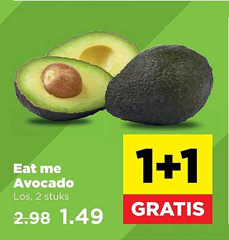 Eat me Avocado 1+1 GRATIS