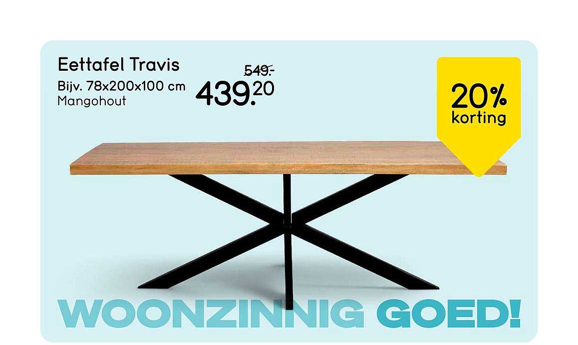 Eettafel Travis