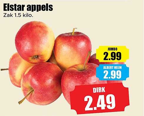 Elstar appels Zak 1.5 kilo.