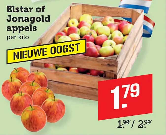 Elstar of Jonagold appels per kilo NIEUWE OOGST