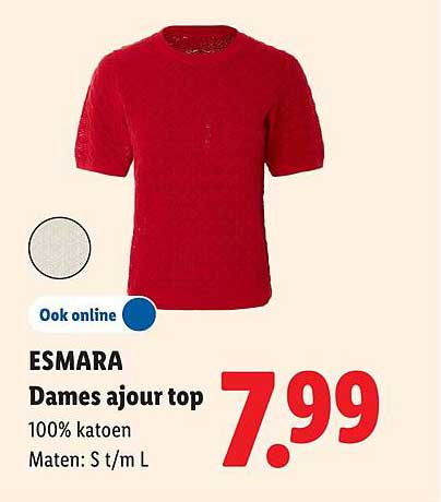 ESMARA Dames ajour top