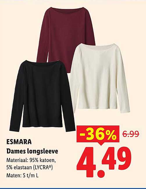 ESMARA Dames longsleeve