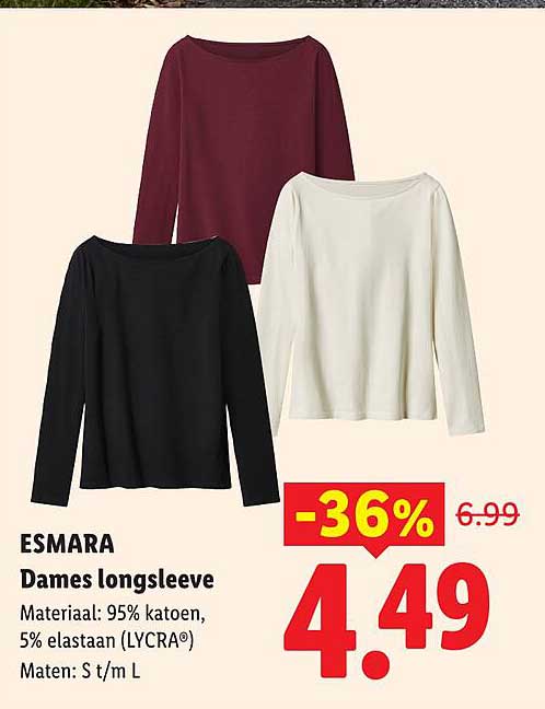 ESMARA Dames longsleeve