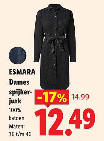 ESMARA Dames spijker-jurk -17%