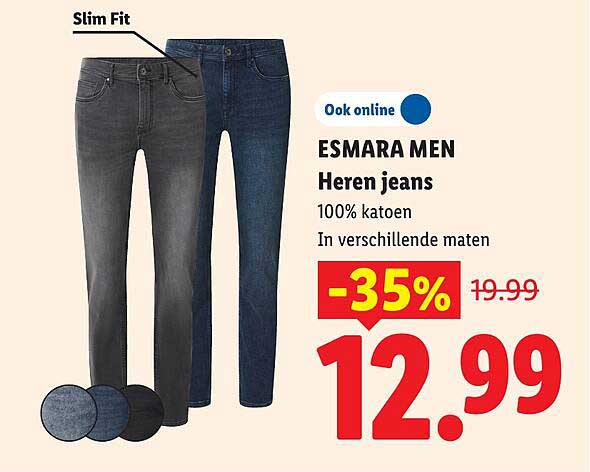 ESMARA MEN Heren jeans -35%