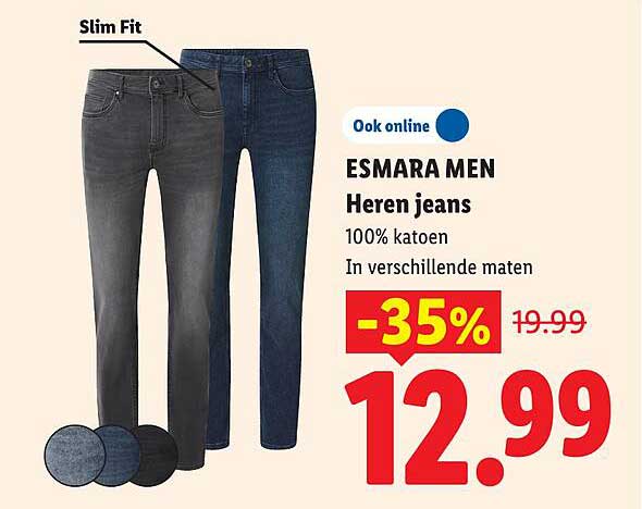 ESMARA MEN Heren jeans -35%