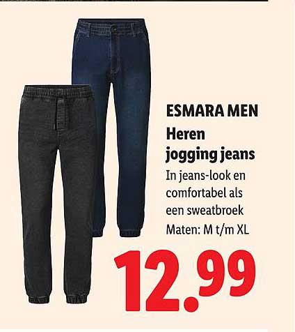 ESMARA MEN Heren jogging jeans